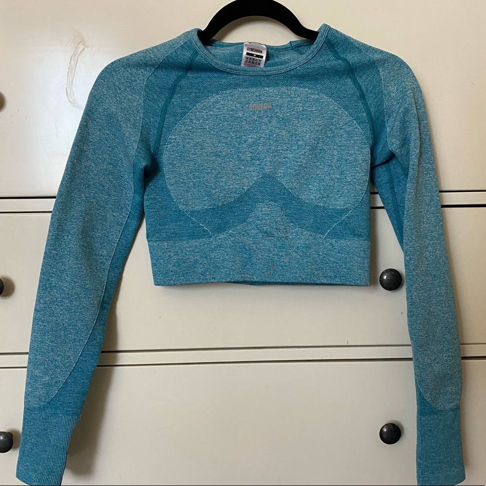 GYMSHARK VITAL SEAMLESS LONG SLEEVE CROP TOP